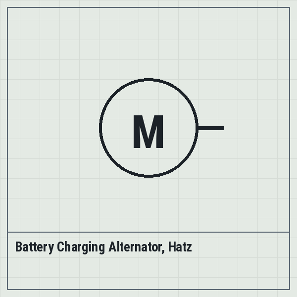 Battery Charging Alternator, Hatz