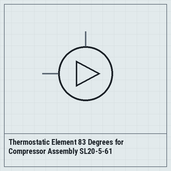 Thermostatic Element 83 Degrees for Compressor Assembly SL20-5-61