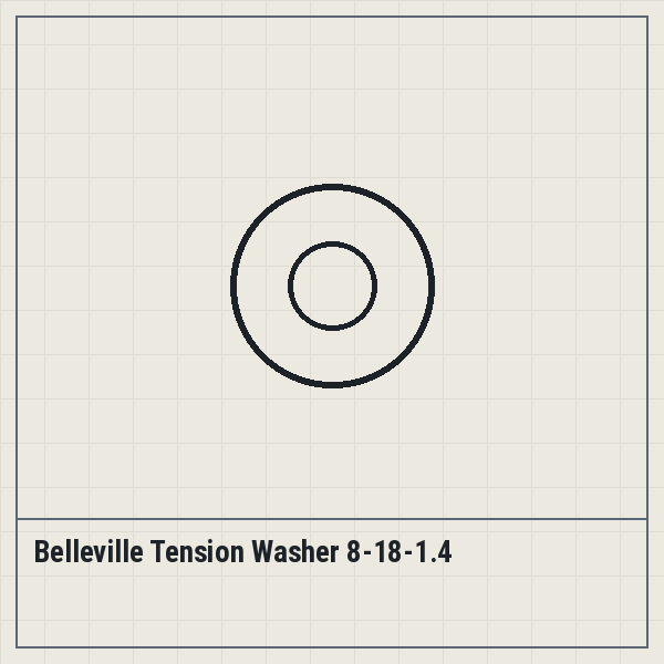 Belleville Tension Washer 8-18-1.4