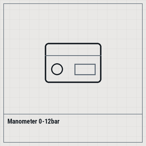 Manometer 0-12bar