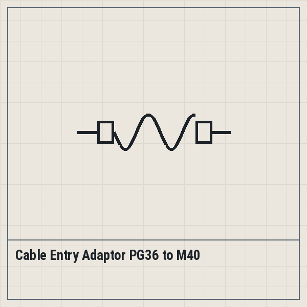 Cable Entry Adaptor PG36 to M40