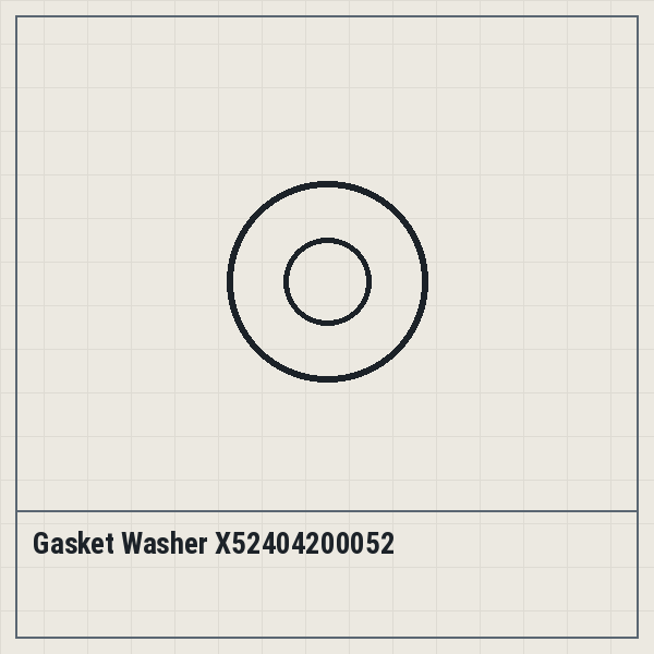 Gasket Washer X52404200052