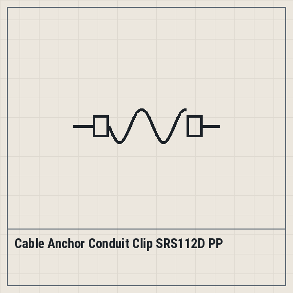 Cable Anchor Conduit Clip SRS112D PP