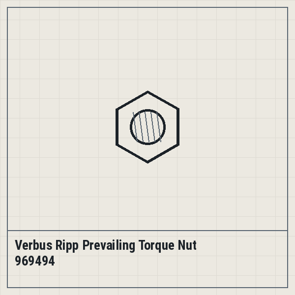 Verbus Ripp Prevailing Torque Nut 969494