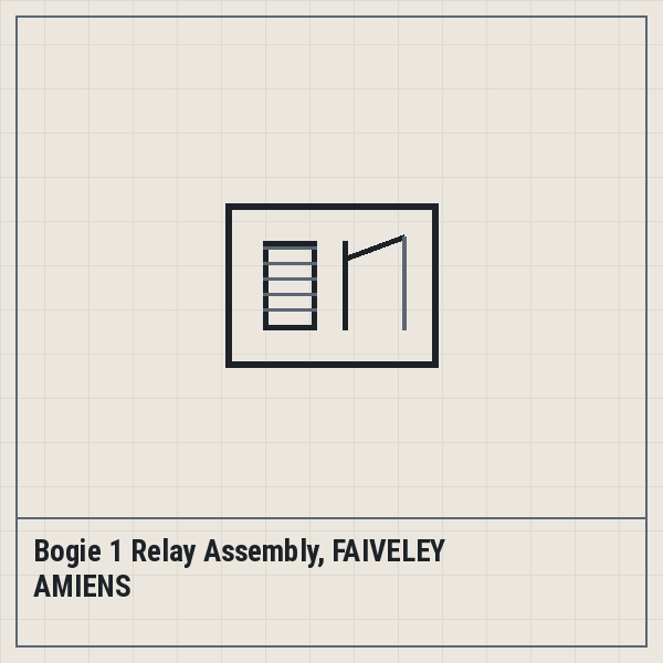 Bogie 1 Relay Assembly, FAIVELEY AMIENS