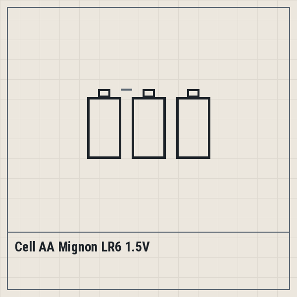 Cell AA Mignon LR6 1.5V