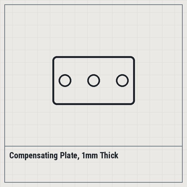 Compensating Plate, 1mm Thick