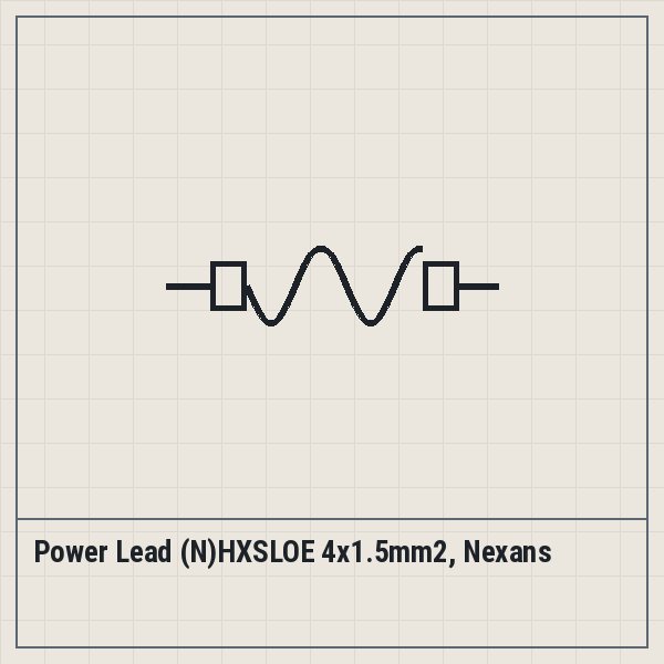 Power Lead (N)HXSLOE 4x1.5mm2, Nexans