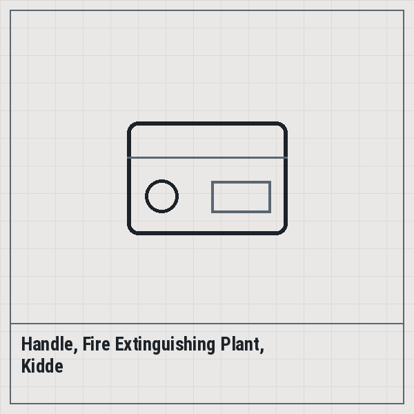 Handle, Fire Extinguishing Plant, Kidde