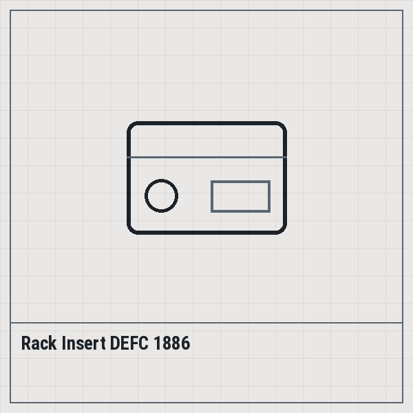 Rack Insert DEFC 1886