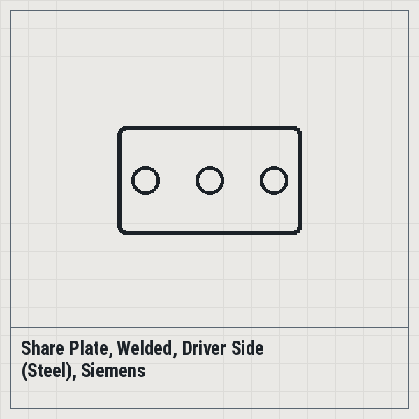Share Plate, Welded, Driver Side (Steel), Siemens