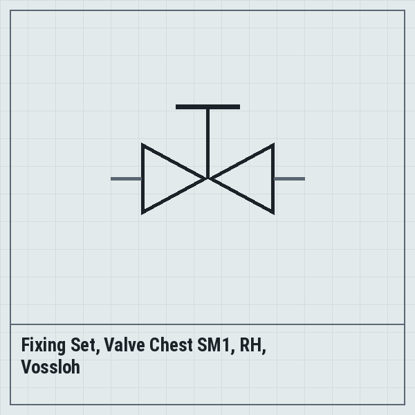 Fixing Set, Valve Chest SM1, RH, Vossloh