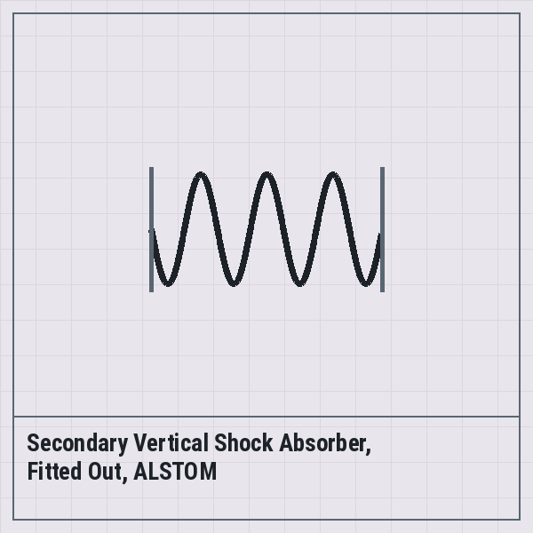 Secondary Vertical Shock Absorber, Fitted Out, ALSTOM