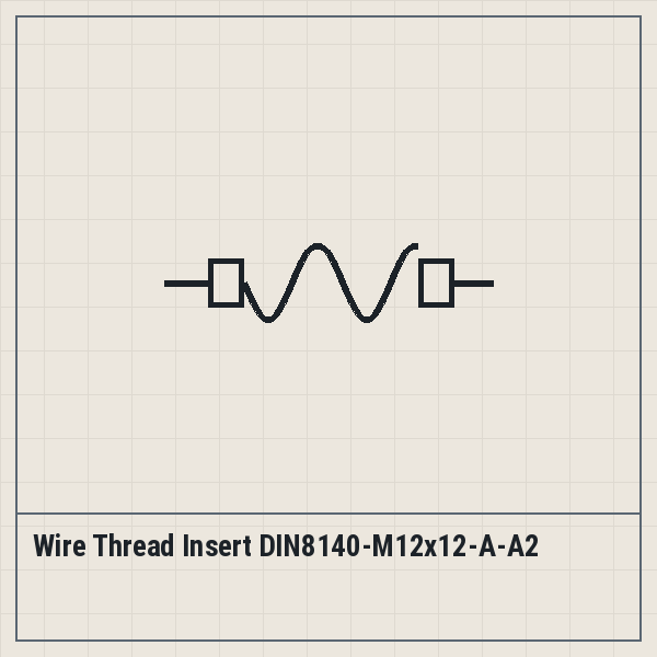 Wire Thread Insert DIN8140-M12x12-A-A2