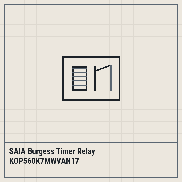 SAIA Burgess Timer Relay KOP560K7MWVAN17