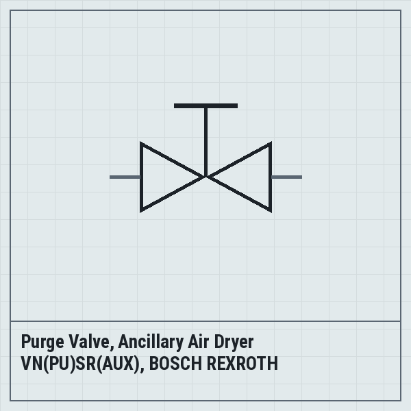Purge Valve, Ancillary Air Dryer VN(PU)SR(AUX), BOSCH REXROTH