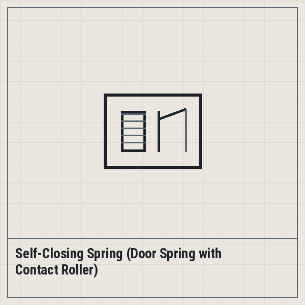 Self-Closing Spring (Door Spring with Contact Roller)