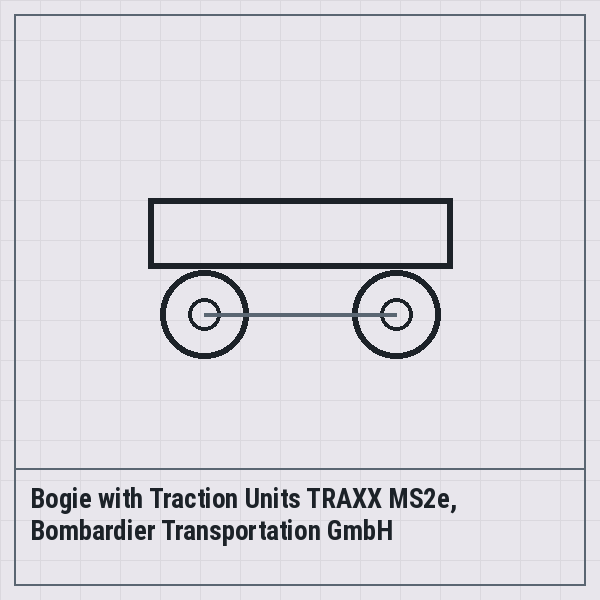 Bogie with Traction Units TRAXX MS2e, Bombardier Transportation GmbH