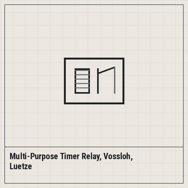 Multi-Purpose Timer Relay, Vossloh, Luetze