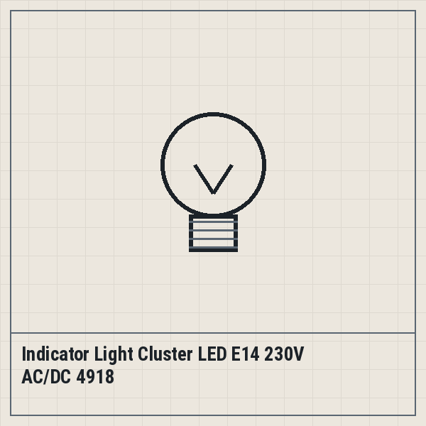 Indicator Light Cluster LED E14 230V AC/DC 4918
