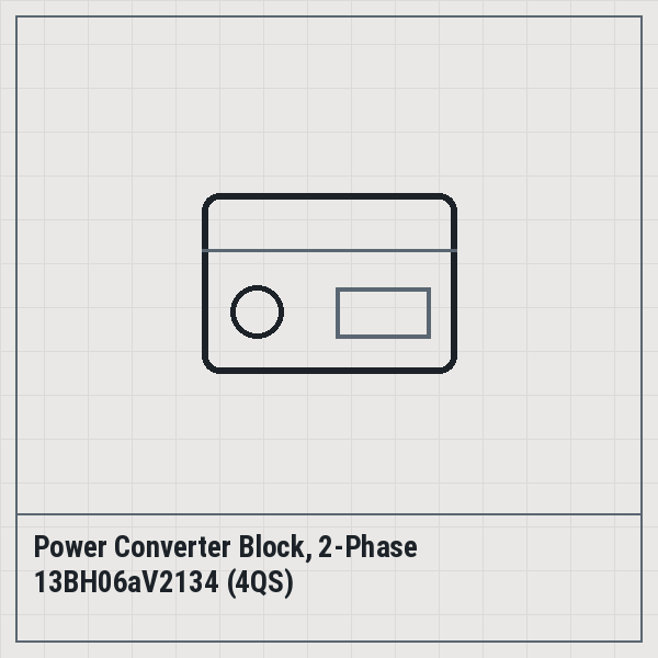 Power Converter Block, 2-Phase 13BH06aV2134 (4QS)
