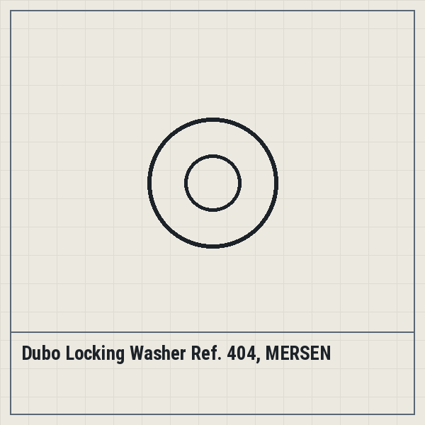 Dubo Locking Washer Ref. 404, MERSEN