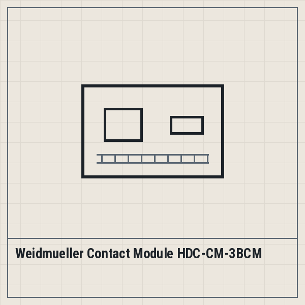 Weidmueller Contact Module HDC-CM-3BCM