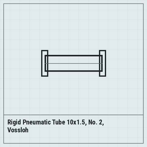 Rigid Pneumatic Tube 10x1.5, No. 2, Vossloh