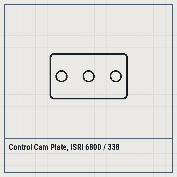 Control Cam Plate, ISRI 6800 / 338