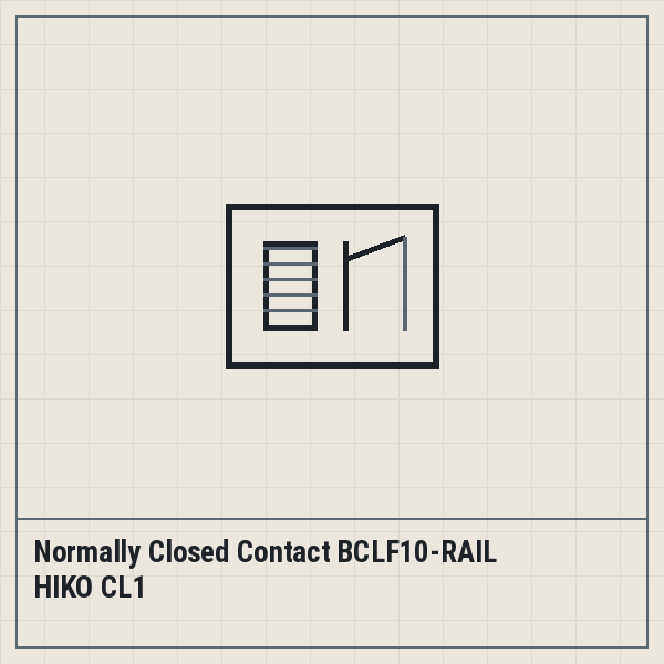 Normally Closed Contact BCLF10-RAIL HIKO CL1