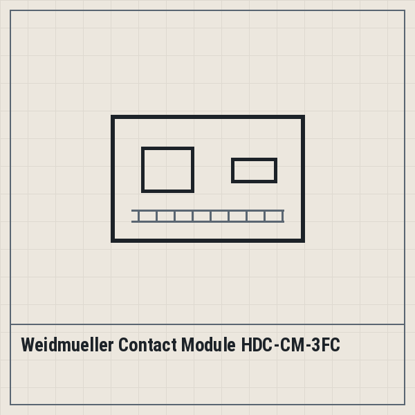 Weidmueller Contact Module HDC-CM-3FC