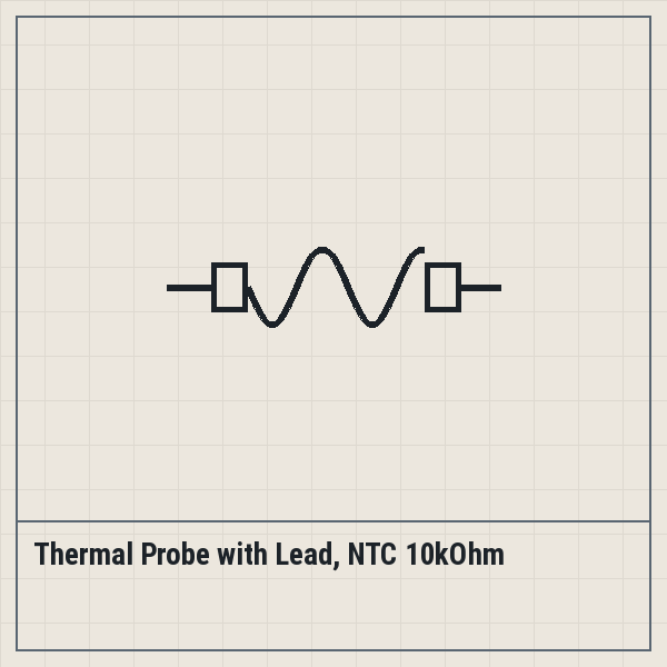 Thermal Probe with Lead, NTC 10kOhm