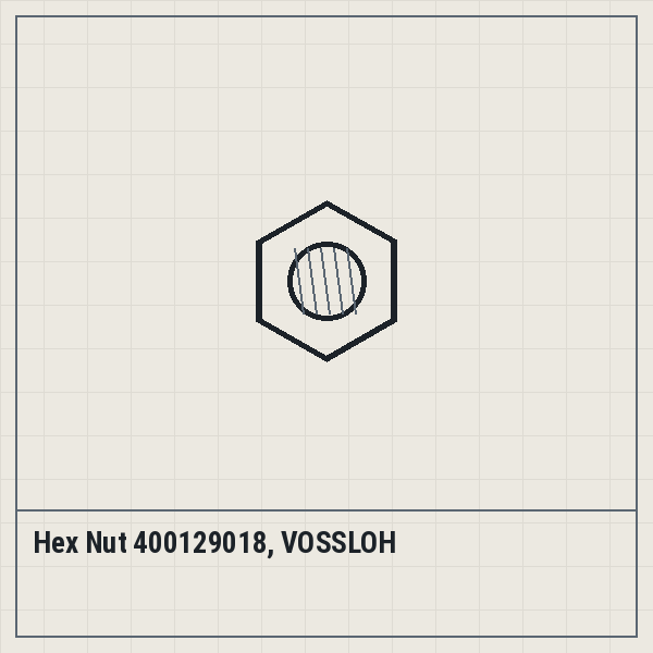 Hex Nut 400129018, VOSSLOH
