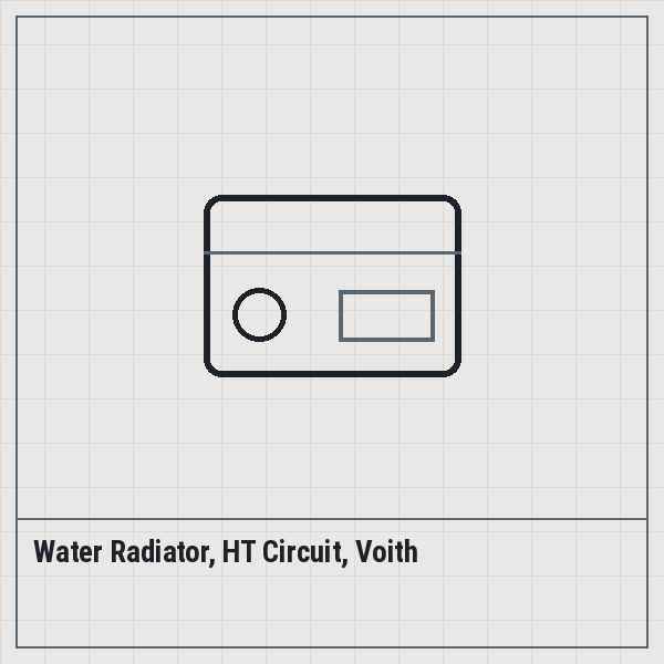 Water Radiator, HT Circuit, Voith