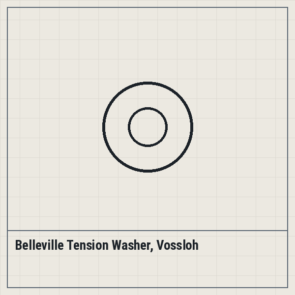 Belleville Tension Washer, Vossloh