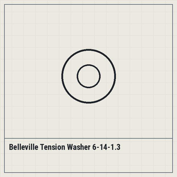 Belleville Tension Washer 6-14-1.3