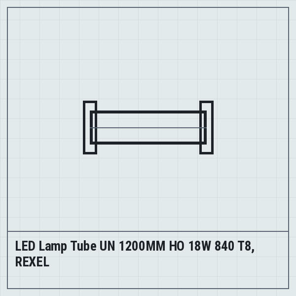 LED Lamp Tube UN 1200MM HO 18W 840 T8, REXEL