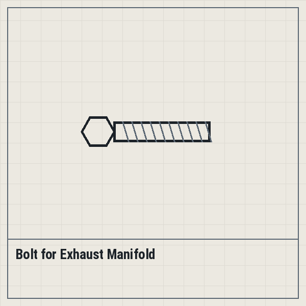 Bolt for Exhaust Manifold