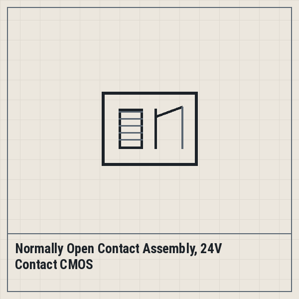 Normally Open Contact Assembly, 24V Contact CMOS
