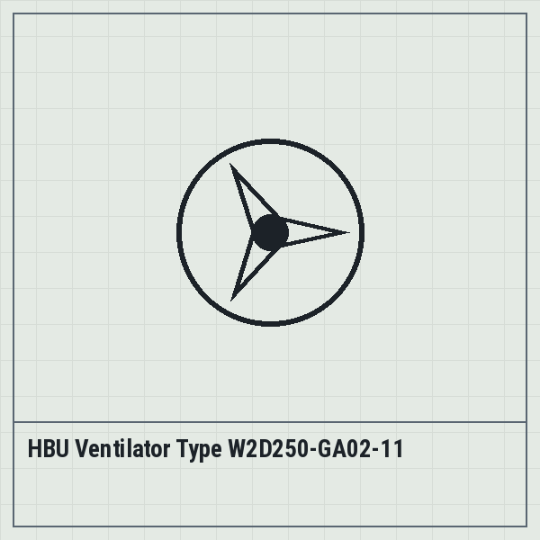 HBU Ventilator Type W2D250-GA02-11