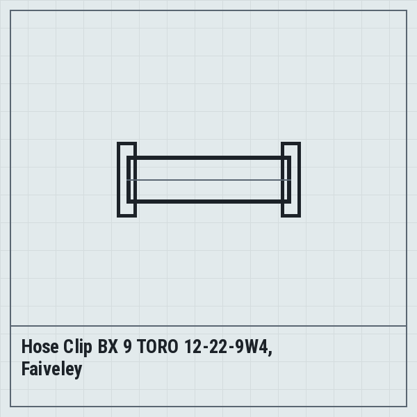 Hose Clip BX 9 TORO 12-22-9W4, Faiveley