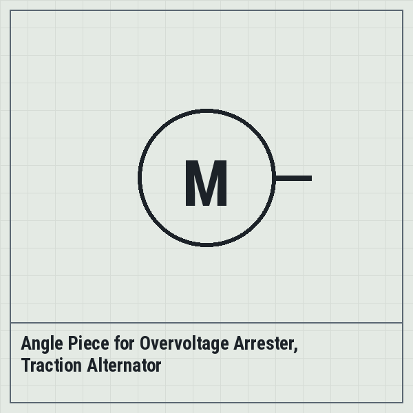 Angle Piece for Overvoltage Arrester, Traction Alternator