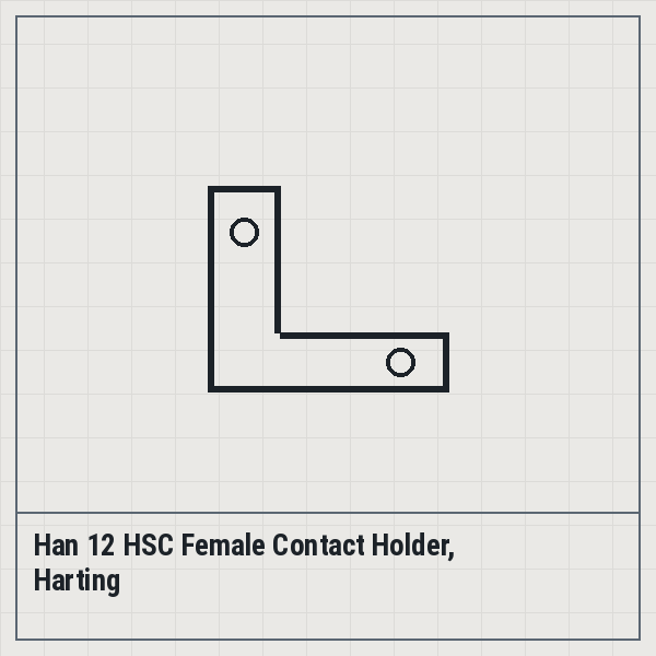 Han 12 HSC Female Contact Holder, Harting