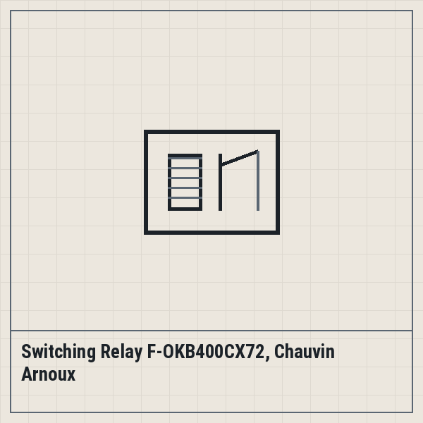 Switching Relay F-OKB400CX72, Chauvin Arnoux