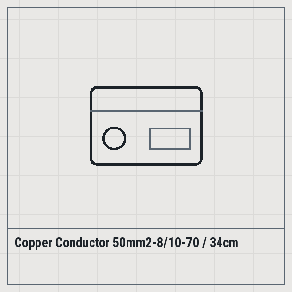 Copper Conductor 50mm2-8/10-70 / 34cm