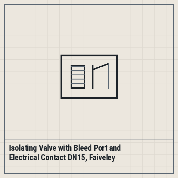 Isolating Valve with Bleed Port and Electrical Contact DN15, Faiveley