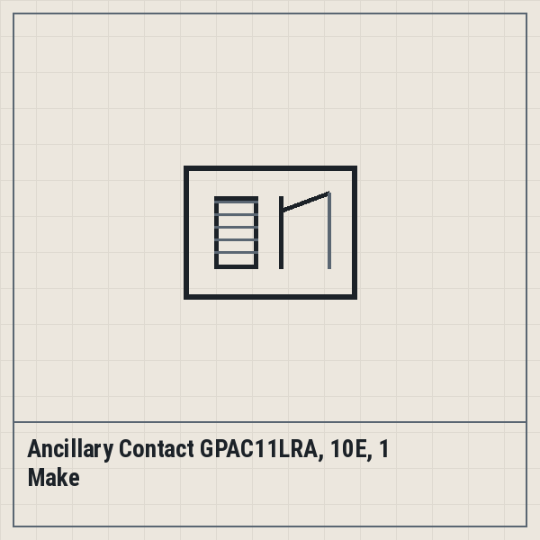 Ancillary Contact GPAC11LRA, 10E, 1 Make