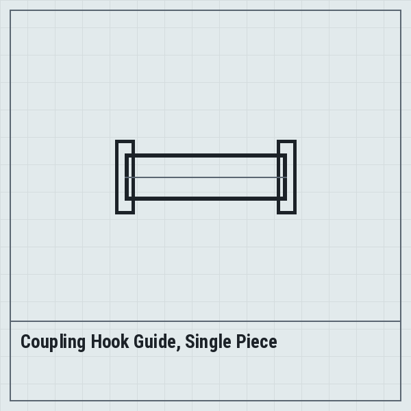 Coupling Hook Guide, Single Piece