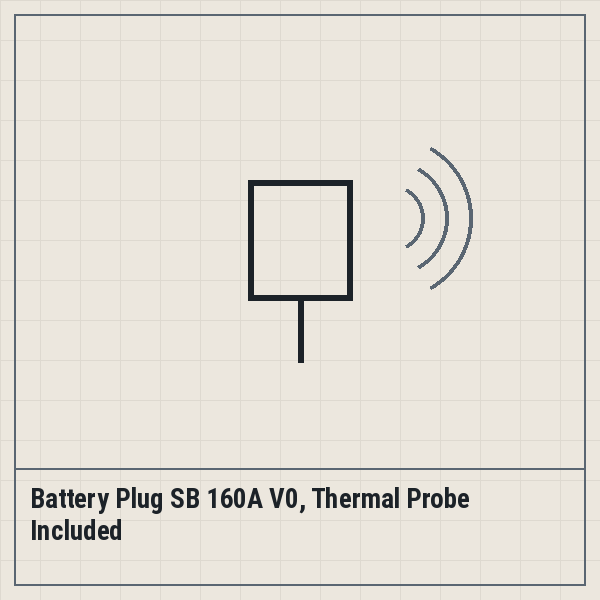 Battery Plug SB 160A V0, Thermal Probe Included