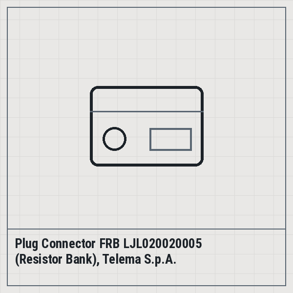 Plug Connector FRB LJL020020005 (Resistor Bank), Telema S.p.A.